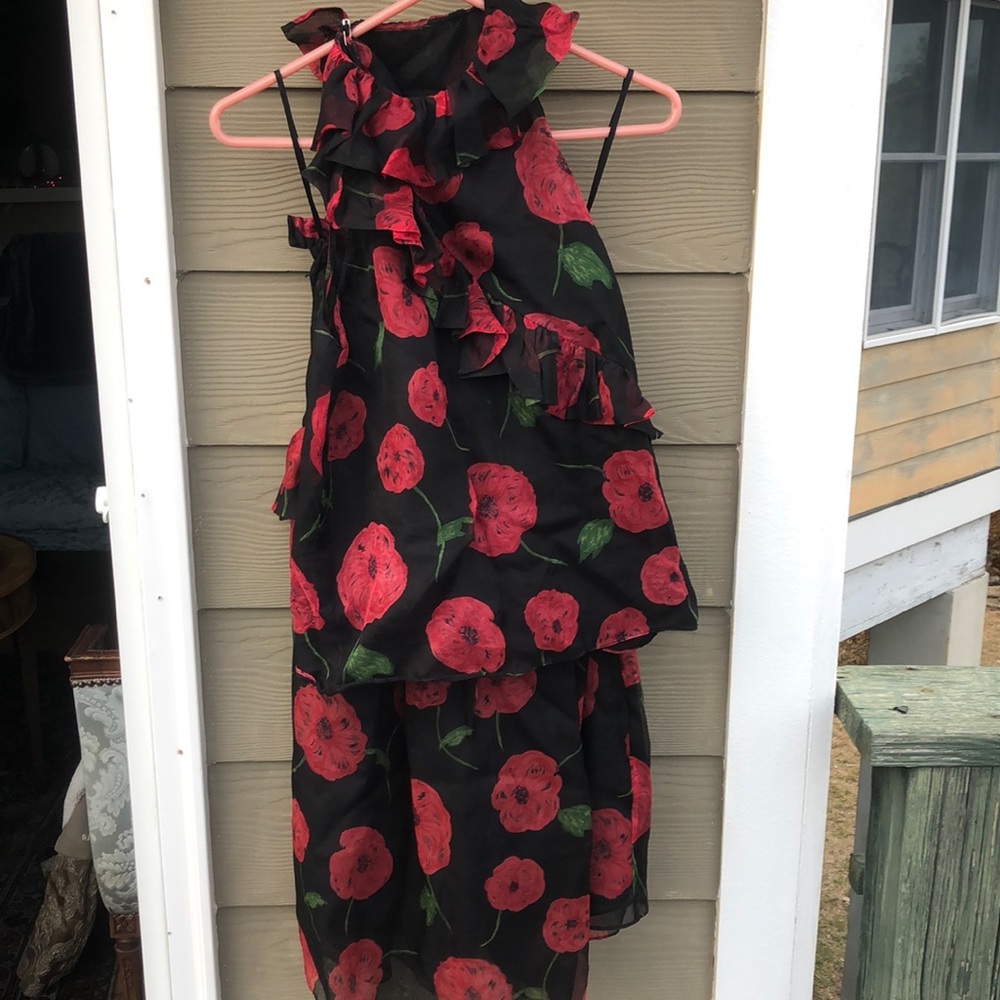 1980s Valentino Studio poppy separates